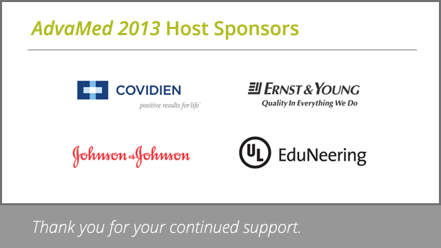 AdvaMed 2013 Host Sponsors